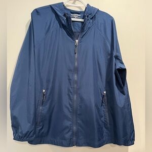 Northern Reflections Royal Blue Packaway Hooded Rain Jacket Packable Lightweight